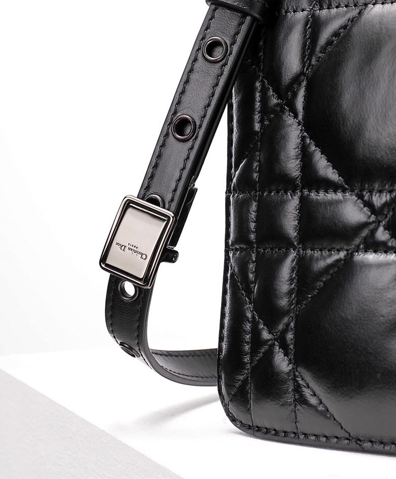 Christian Dior Large Dior Caro Bag Black